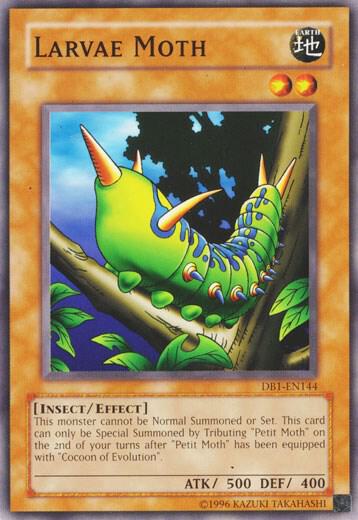 Larvae Moth - Dark Beginning 1 YuGiOh trading card