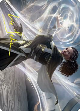 Clever Lumimancer Art Card (Gold-Stamped Signature) - Art Series: Strixhaven Magic: The Gathering trading card