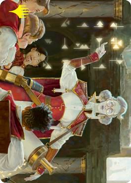 Professor of Symbology Art Card (Gold-Stamped Signature) trading card from Art Series: Strixhaven Professor of Symbology Art Card (Gold-Stamped Signature) - Art Series: Strixhaven Magic: The Gathering trading card