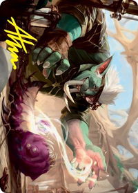 Novice Dissector Art Card (Gold-Stamped Signature) - Art Series: Strixhaven (ASSTX) #9 - Special Magic: The Gathering Trading Card