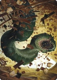 Bookwurm Art Card - Art Series: Strixhaven (ASSTX) #14 - Special Magic: The Gathering Trading Card