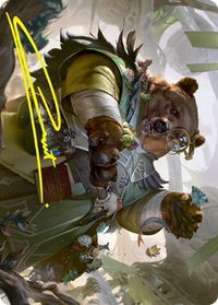 Professor of Zoomancy Art Card (Gold-Stamped Signature) - Art Series: Strixhaven (ASSTX) #18 - Special Magic: The Gathering Trading Card