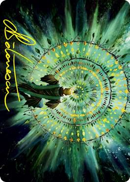 Verdant Mastery Art Card (Gold-Stamped Signature) - Art Series: Strixhaven Magic: The Gathering trading card