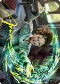 Eureka Moment Art Card (Gold-Stamped Signature) - Art Series: Strixhaven (ASSTX) #25 - Special Magic: The Gathering Trading Card