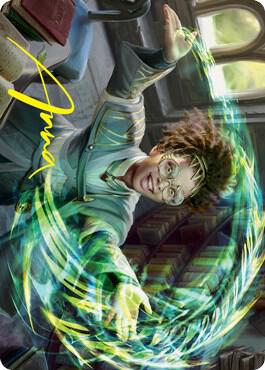 Eureka Moment Art Card (Gold-Stamped Signature) - Art Series: Strixhaven Magic: The Gathering trading card