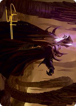 Extus, Oriq Overlord Art Card (Gold-Stamped Signature) - Art Series: Strixhaven Magic: The Gathering trading card