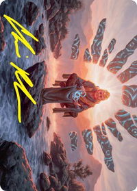 Jadzi, Oracle of Arcavios Art Card (Gold-Stamped Signature) - Art Series: Strixhaven (ASSTX) #28 - Special Magic: The Gathering Trading Card