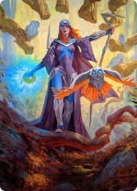 Kasmina, Enigma Sage Art Card - Art Series: Strixhaven (ASSTX) #29 - Special Magic: The Gathering Trading Card