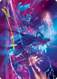 Prismari Command Art Card (Gold-Stamped Signature) - Art Series: Strixhaven (ASSTX) #35 - Special Magic: The Gathering Trading Card