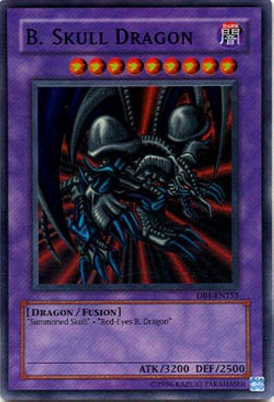 B. Skull Dragon trading card from Dark Beginning 1 B. Skull Dragon - Dark Beginning 1 YuGiOh trading card