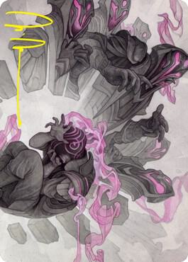 Rise of Extus Art Card (Gold-Stamped Signature) trading card from Art Series: Strixhaven Rise of Extus Art Card (Gold-Stamped Signature) - Art Series: Strixhaven Magic: The Gathering trading card