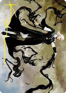 Shadewing Laureate Art Card (Gold-Stamped Signature) trading card from Art Series: Strixhaven Shadewing Laureate Art Card (Gold-Stamped Signature) - Art Series: Strixhaven Magic: The Gathering trading card