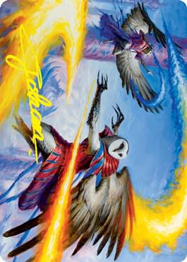 Teach by Example Art Card (Gold-Stamped Signature) - Art Series: Strixhaven Magic: The Gathering trading card