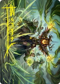 Witherbloom Command Art Card (Gold-Stamped Signature) - Art Series: Strixhaven (ASSTX) #45 - Special Magic: The Gathering Trading Card