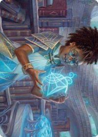 Zimone, Quandrix Prodigy Art Card - Art Series: Strixhaven (ASSTX) #46 - Special Magic: The Gathering Trading Card