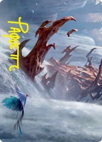 Island Art Card (Gold-Stamped Signature) - Art Series: Strixhaven Magic: The Gathering trading card
