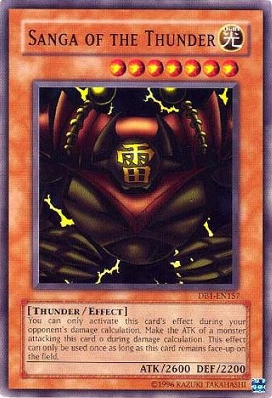Sanga of the Thunder - Dark Beginning 1 YuGiOh trading card