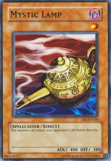 Mystic Lamp trading card from Dark Beginning 1 Mystic Lamp - Dark Beginning 1 YuGiOh trading card