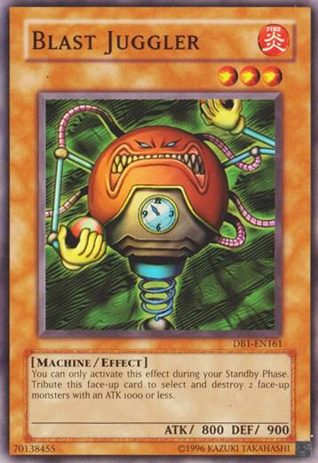 Blast Juggler trading card from Dark Beginning 1 Blast Juggler - Dark Beginning 1 YuGiOh trading card