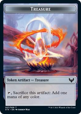 Treasure Token - Strixhaven: School of Mages Magic: The Gathering trading card