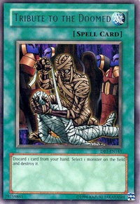 Tribute to The Doomed - Dark Beginning 1 (DB1) #DB1-EN165 - Rare YuGiOh Trading Card