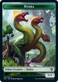 Hydra // Boar Double-Sided Token - Commander 2021 (C21) #16 // 12 - Token Magic: The Gathering Trading Card