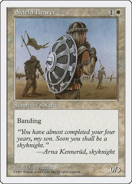 Shield Bearer - Fifth Edition Magic: The Gathering trading card