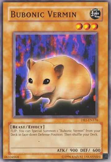 Bubonic Vermin trading card from Dark Beginning 1 Bubonic Vermin - Dark Beginning 1 YuGiOh trading card