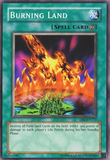 Burning Land - Dark Beginning 1 YuGiOh trading card