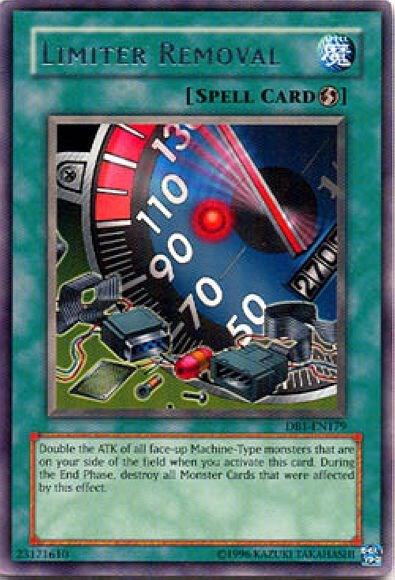Limiter Removal trading card from Dark Beginning 1 Limiter Removal - Dark Beginning 1 YuGiOh trading card