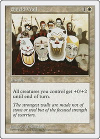 Shield Wall - Fifth Edition (5ED) #63 - Common Magic: The Gathering Trading Card