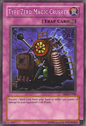 Type Zero Magic Crusher trading card from Dark Beginning 1 Type Zero Magic Crusher - Dark Beginning 1 YuGiOh trading card