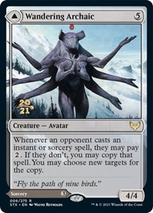 Wandering Archaic - Prerelease Cards (PRE) #6s - Rare Magic: The Gathering Trading Card