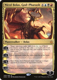 Nicol Bolas, God-Pharaoh - Promo Pack: Strixhaven (PPSTX) #140p - Mythic Magic: The Gathering Trading Card
