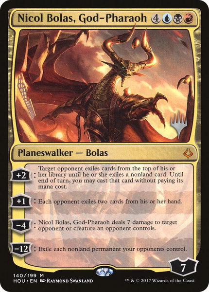 Nicol Bolas, God-Pharaoh trading card from Promo Pack: Strixhaven Nicol Bolas, God-Pharaoh - Promo Pack: Strixhaven Magic: The Gathering trading card