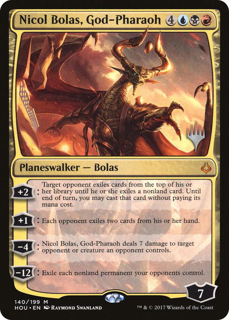 Nicol Bolas, God-Pharaoh - Promo Pack: Strixhaven Magic: The Gathering trading card