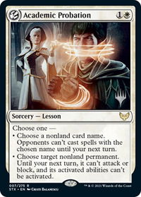 Academic Probation - Promo Pack: Strixhaven (PPSTX) #7p - Rare Magic: The Gathering Trading Card