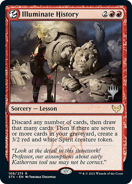 Illuminate History trading card from Promo Pack: Strixhaven Illuminate History - Promo Pack: Strixhaven Magic: The Gathering trading card