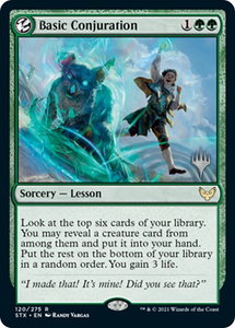 Basic Conjuration - Promo Pack: Strixhaven (PPSTX) #120p - Rare Magic: The Gathering Trading Card