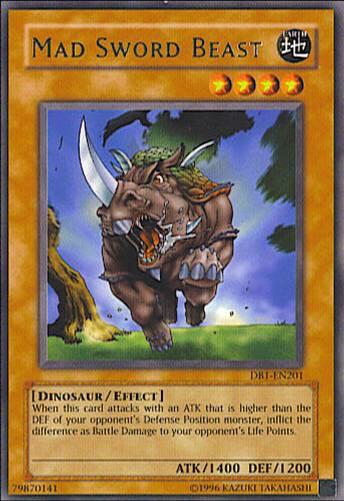 Mad Sword Beast - Dark Beginning 1 YuGiOh trading card