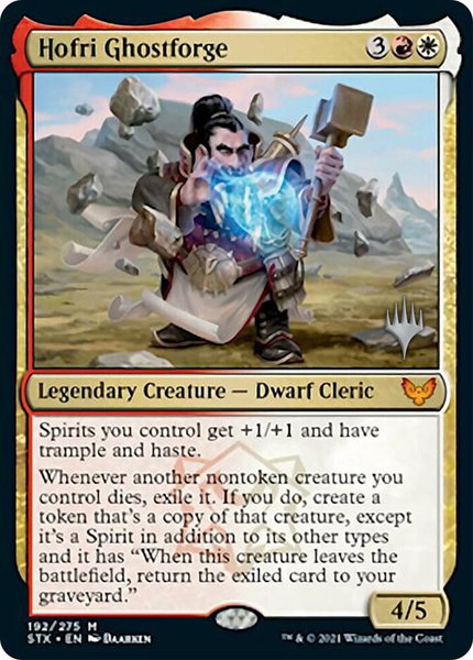Hofri Ghostforge - Promo Pack: Strixhaven Magic: The Gathering trading card