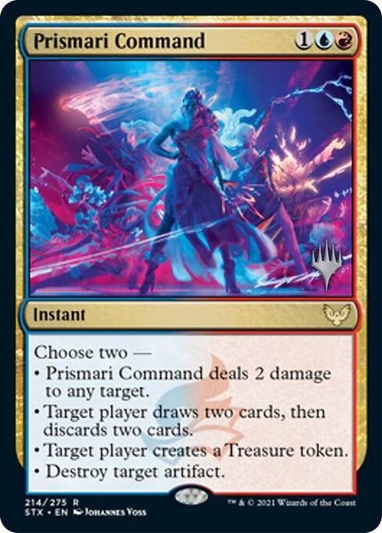 Prismari Command trading card from Promo Pack: Strixhaven Prismari Command - Promo Pack: Strixhaven Magic: The Gathering trading card