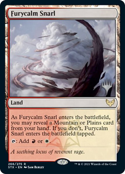Furycalm Snarl trading card from Promo Pack: Strixhaven Furycalm Snarl - Promo Pack: Strixhaven Magic: The Gathering trading card