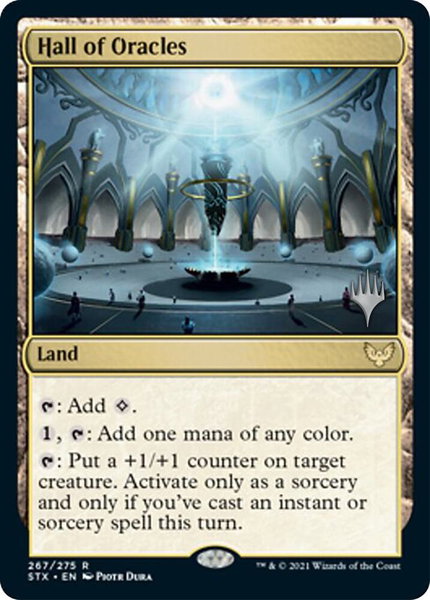 Hall of Oracles trading card from Promo Pack: Strixhaven Hall of Oracles - Promo Pack: Strixhaven Magic: The Gathering trading card