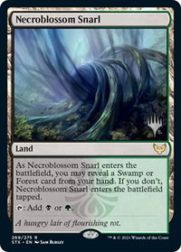 Necroblossom Snarl - Promo Pack: Strixhaven (PPSTX) #269p - Rare Magic: The Gathering Trading Card
