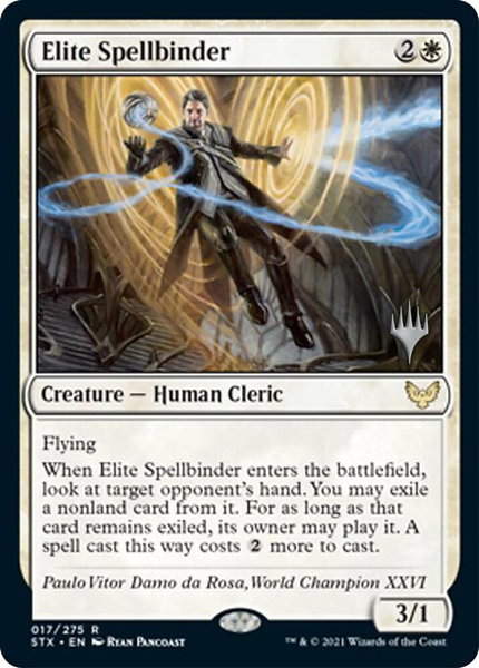 Elite Spellbinder trading card from Promo Pack: Strixhaven Elite Spellbinder - Promo Pack: Strixhaven Magic: The Gathering trading card