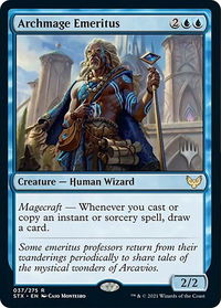 Archmage Emeritus - Promo Pack: Strixhaven (PPSTX) #37p - Rare Magic: The Gathering Trading Card