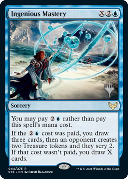 Ingenious Mastery trading card from Promo Pack: Strixhaven Ingenious Mastery - Promo Pack: Strixhaven Magic: The Gathering trading card