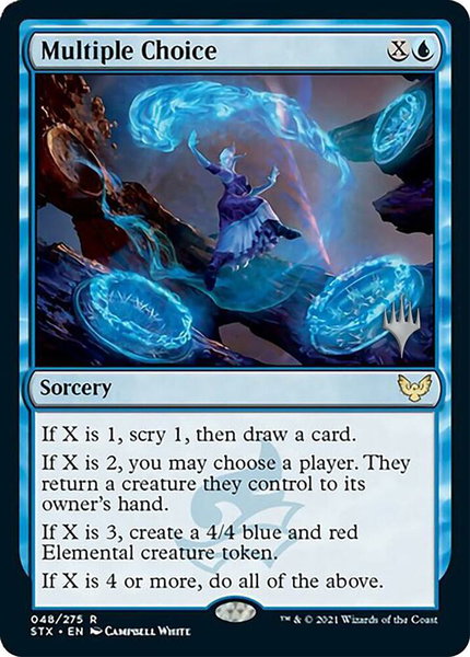 Multiple Choice trading card from Promo Pack: Strixhaven Multiple Choice - Promo Pack: Strixhaven Magic: The Gathering trading card