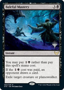 Baleful Mastery - Promo Pack: Strixhaven (PPSTX) #64p - Rare Magic: The Gathering Trading Card